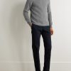 Incotex Straight-Leg Cotton-Blend Twill Trousers - OU