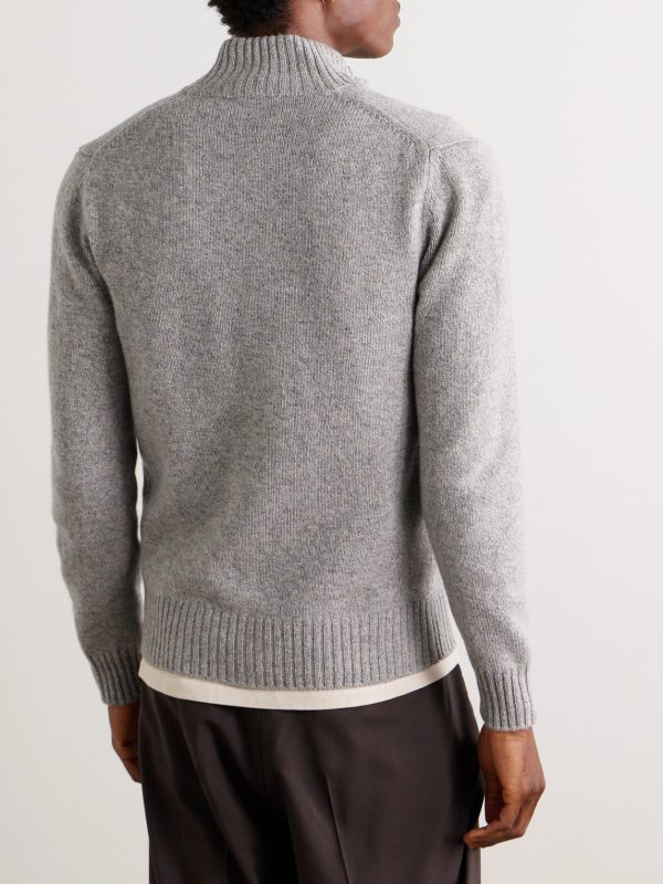 Incotex Zanone Slim-Fit Virgin Wool Cardigan - BK Incotex Zanone Slim-Fit Virgin Wool Cardigan - BK