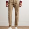 Incotex Blue Division Straight-Leg Pleated Cotton and Cashmere-Blend Twill Trousers - FR Incotex Blue Division Straight-Leg Pleated Cotton and Cashmere-Blend Twill Trousers - FR