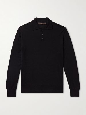 Incotex Zanone Slim-Fit Cashmere and Silk-Blend Polo Shirt Incotex Zanone Slim-Fit Cashmere and Silk-Blend Polo Shirt