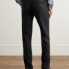 Incotex Slim-Fit Straight-Leg Virgin Wool-Blend Trousers - BK Incotex Slim-Fit Straight-Leg Virgin Wool-Blend Trousers - BK