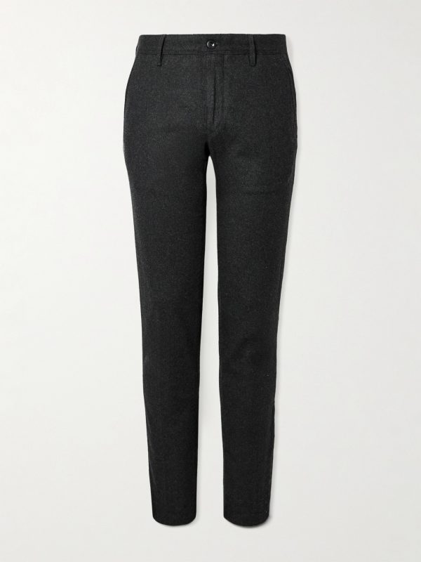 Incotex Slim-Fit Straight-Leg Virgin Wool-Blend Trousers Incotex Slim-Fit Straight-Leg Virgin Wool-Blend Trousers