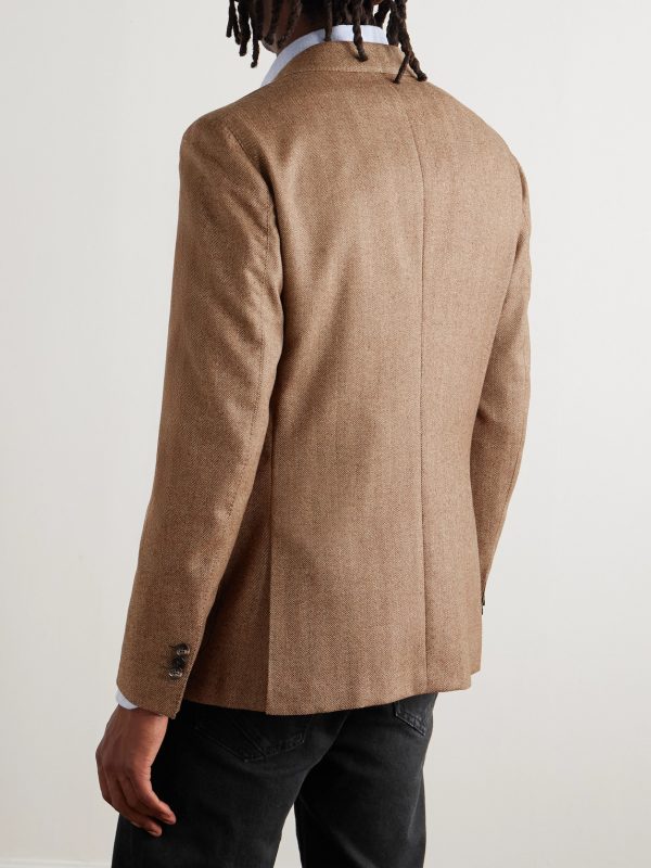 Incotex Herringbone Wool Blazer - BK Incotex Herringbone Wool Blazer - BK