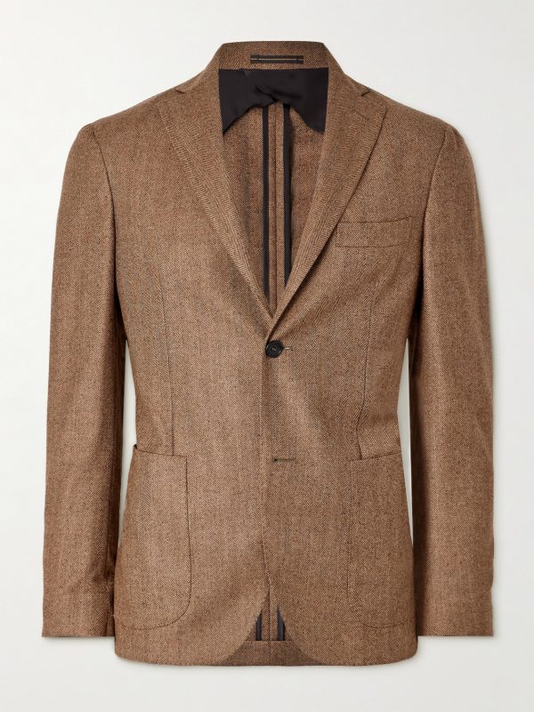 Incotex Herringbone Wool Blazer Incotex Herringbone Wool Blazer