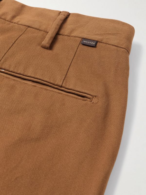 Incotex Slim-Fit Cotton-Blend Twill Trousers - CU Incotex Slim-Fit Cotton-Blend Twill Trousers - CU