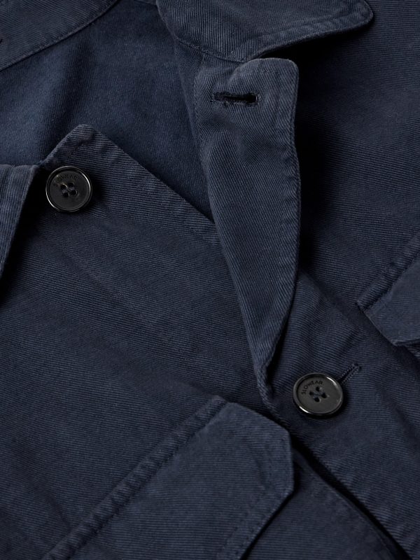 Incotex Cotton and Cashmere-Blend Overshirt - CU Incotex Cotton and Cashmere-Blend Overshirt - CU