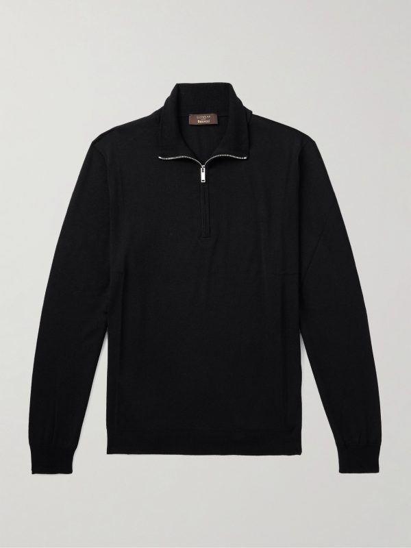 Incotex Zanone Flexwool Half-Zip Sweater Incotex Zanone Flexwool Half-Zip Sweater