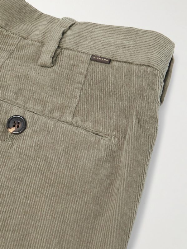 Incotex Straight-Leg Cotton-Blend Corduroy Trousers - CU Incotex Straight-Leg Cotton-Blend Corduroy Trousers - CU
