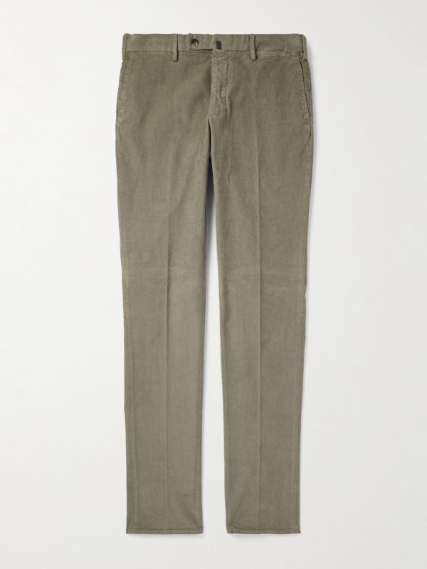 Incotex Straight-Leg Cotton-Blend Corduroy Trousers Incotex Straight-Leg Cotton-Blend Corduroy Trousers
