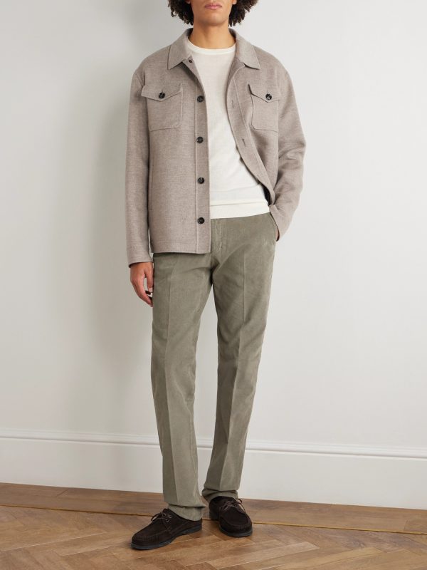 Incotex Straight-Leg Cotton-Blend Corduroy Trousers - OU Incotex Straight-Leg Cotton-Blend Corduroy Trousers - OU