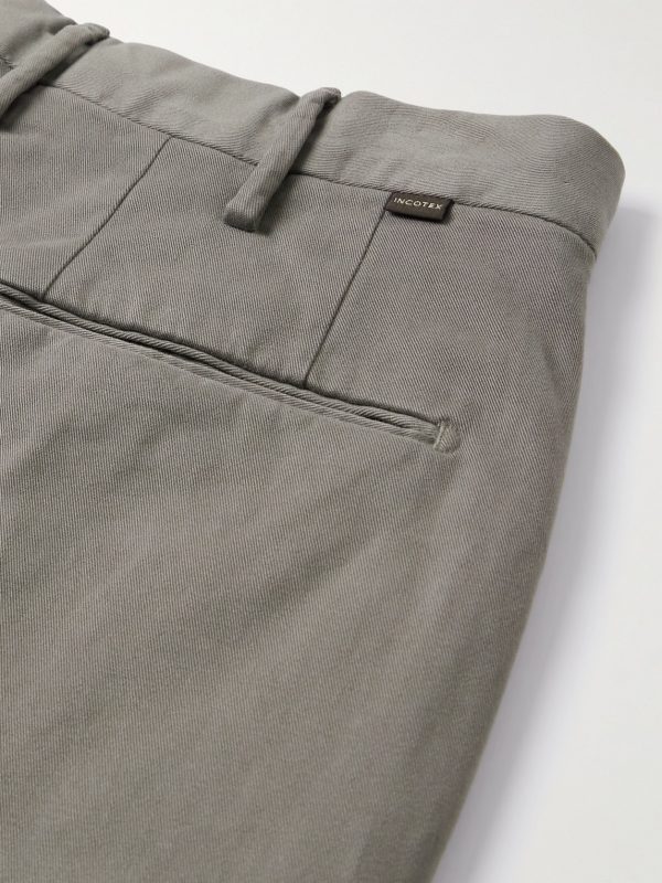 Incotex Straight-Leg Cotton-Blend Twill Trousers - CU Incotex Straight-Leg Cotton-Blend Twill Trousers - CU
