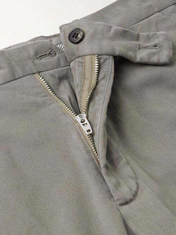 Incotex Straight-Leg Cotton-Blend Twill Trousers - E1 Incotex Straight-Leg Cotton-Blend Twill Trousers - E1