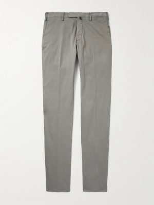 Incotex Straight-Leg Cotton-Blend Twill Trousers Incotex Straight-Leg Cotton-Blend Twill Trousers