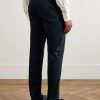 Incotex Straight-Leg Stretch-Cotton Trousers - BK Incotex Straight-Leg Stretch-Cotton Trousers - BK