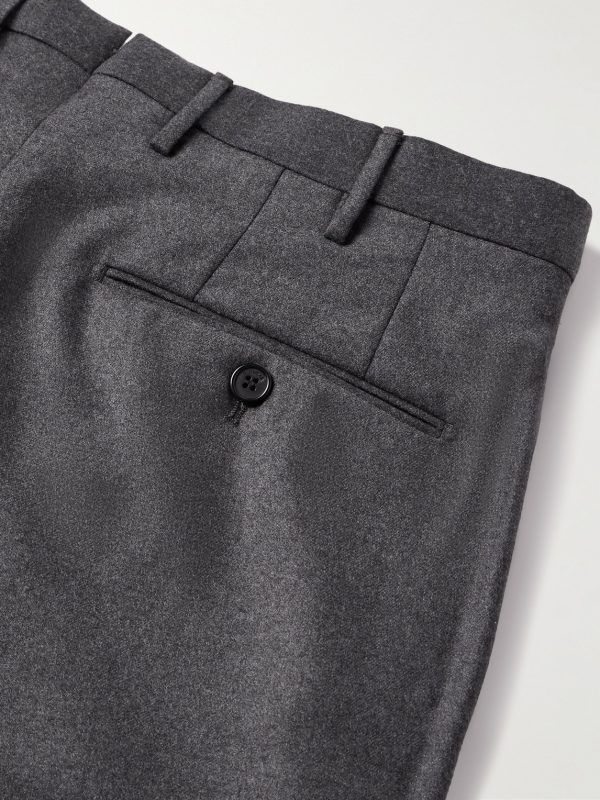 Incotex Slim-Fit Brushed Cotton-Blend Twill Trousers - CU Incotex Slim-Fit Brushed Cotton-Blend Twill Trousers - CU