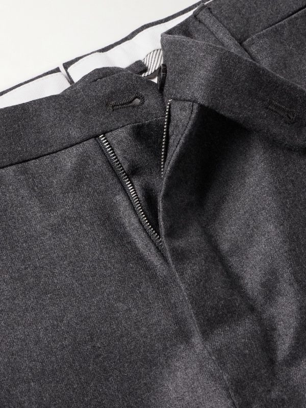 Incotex Slim-Fit Brushed Cotton-Blend Twill Trousers - E1 Incotex Slim-Fit Brushed Cotton-Blend Twill Trousers - E1