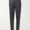 Incotex Slim-Fit Brushed Cotton-Blend Twill Trousers Incotex Slim-Fit Brushed Cotton-Blend Twill Trousers