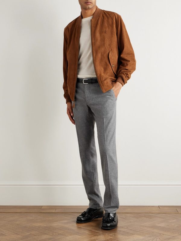 Incotex Slim-Leg Virgin Wool-Blend Trousers - OU Incotex Slim-Leg Virgin Wool-Blend Trousers - OU