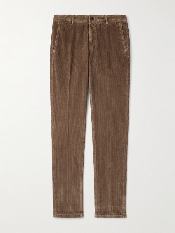 Incotex Slim-Fit Cotton-Blend Corduroy Trousers Incotex Slim-Fit Cotton-Blend Corduroy Trousers