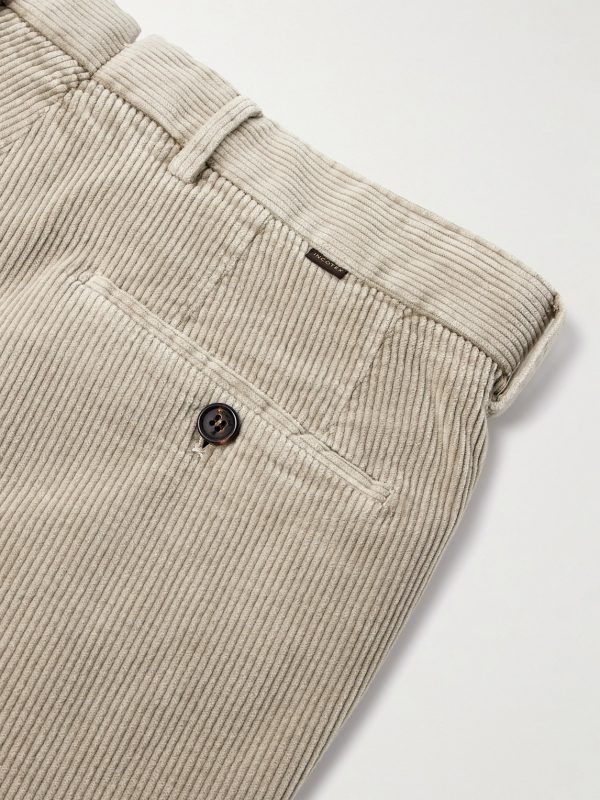 Incotex Straight-Leg Cotton-Blend Corduroy Trousers - CU Incotex Straight-Leg Cotton-Blend Corduroy Trousers - CU