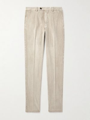 Incotex Straight-Leg Cotton-Blend Corduroy Trousers Incotex Straight-Leg Cotton-Blend Corduroy Trousers