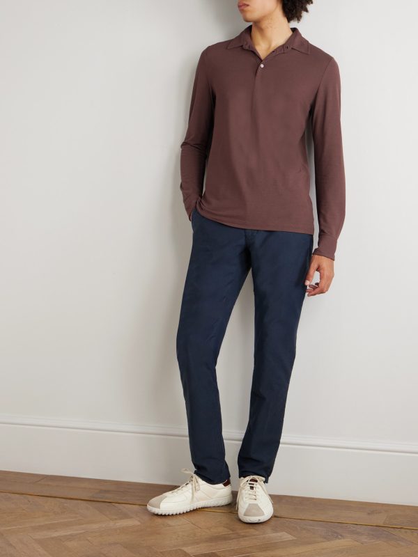 Incotex Zanone Slim-Fit IceCotton Polo Shirt - OU Incotex Zanone Slim-Fit IceCotton Polo Shirt - OU