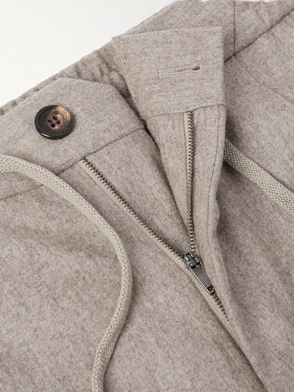 Incotex Tapered Pleated Wool and Cashmere-Blend Trousers - E1 Incotex Tapered Pleated Wool and Cashmere-Blend Trousers - E1
