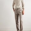 Incotex Tapered Pleated Wool and Cashmere-Blend Trousers - OU Incotex Tapered Pleated Wool and Cashmere-Blend Trousers - OU