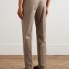 Incotex Slim-Fit Cotton and Cashmere-Blend Trousers - BK Incotex Slim-Fit Cotton and Cashmere-Blend Trousers - BK