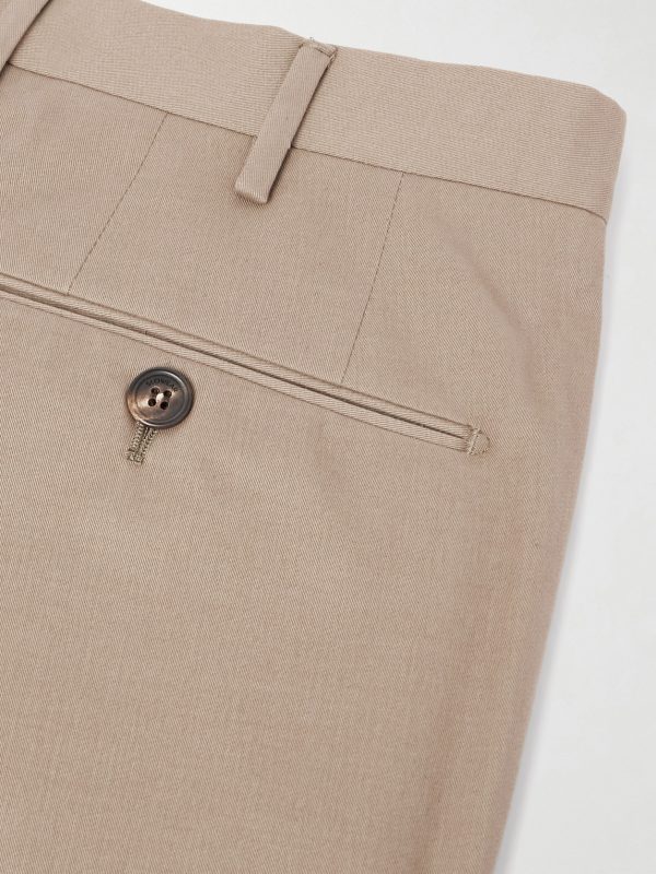 Incotex Slim-Fit Cotton and Cashmere-Blend Trousers - CU Incotex Slim-Fit Cotton and Cashmere-Blend Trousers - CU