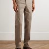 Incotex Slim-Fit Cotton and Cashmere-Blend Trousers - FR Incotex Slim-Fit Cotton and Cashmere-Blend Trousers - FR
