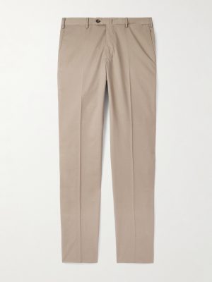 Incotex Slim-Fit Cotton and Cashmere-Blend Trousers Incotex Slim-Fit Cotton and Cashmere-Blend Trousers