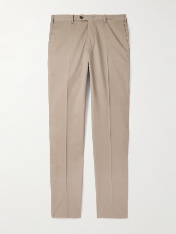Incotex Slim-Fit Cotton and Cashmere-Blend Trousers Incotex Slim-Fit Cotton and Cashmere-Blend Trousers