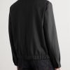 Incotex Wool and Mohair-Blend Twill Bomber Jacket - BK