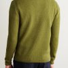 Incotex Zanone Slim-Fit Ribbed Virgin Wool Henley Sweater - BK