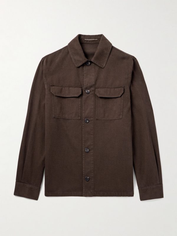 Incotex Cotton and Cashmere-Blend Overshirt