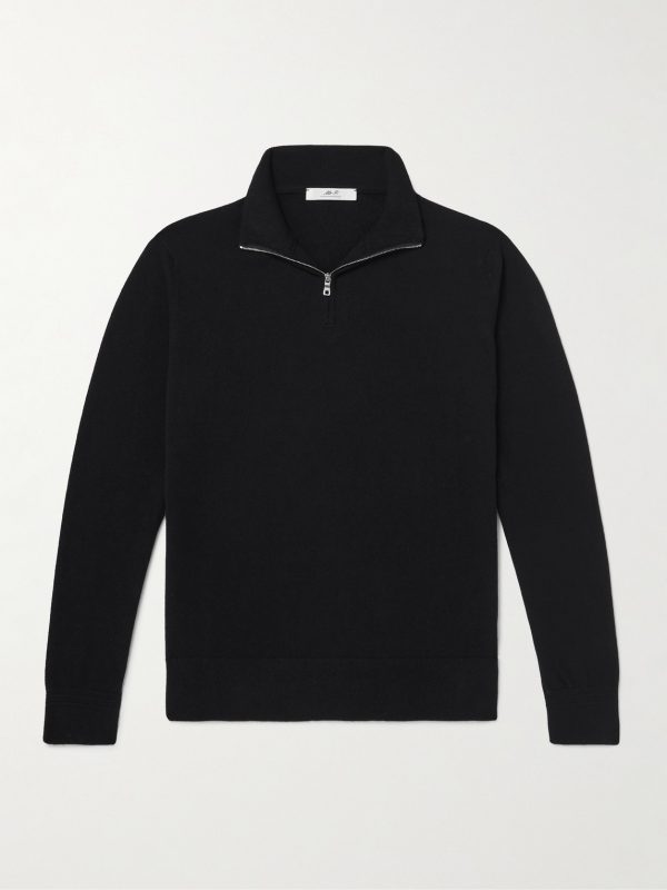 James Cashmere Half-Zip Sweater