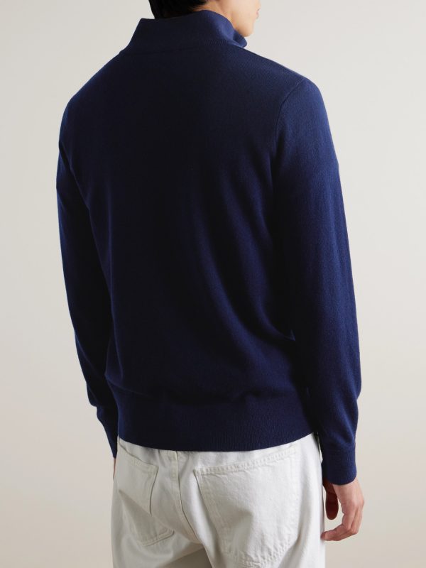 James Cashmere Half-Zip Sweater - BK