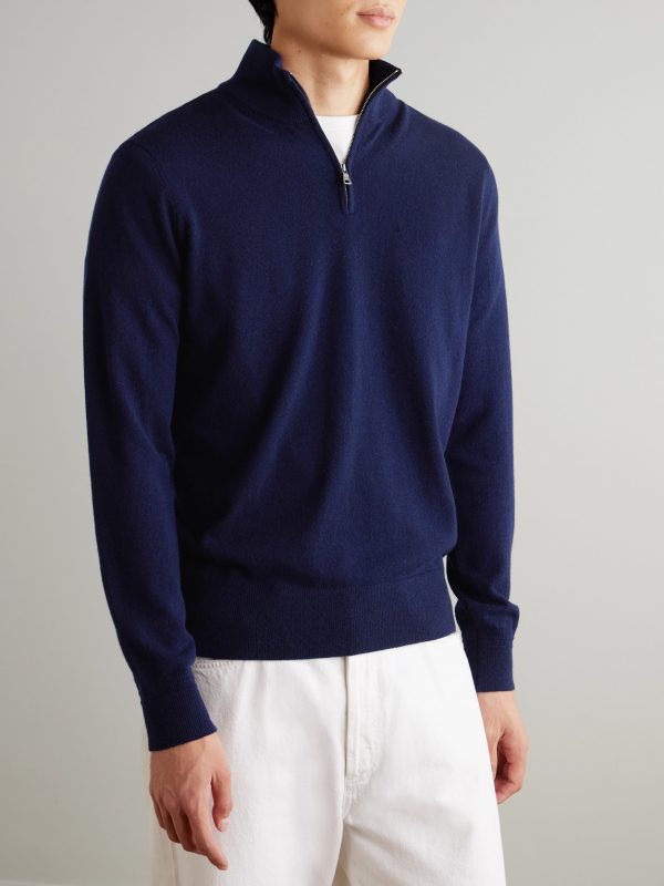 James Cashmere Half-Zip Sweater - FR