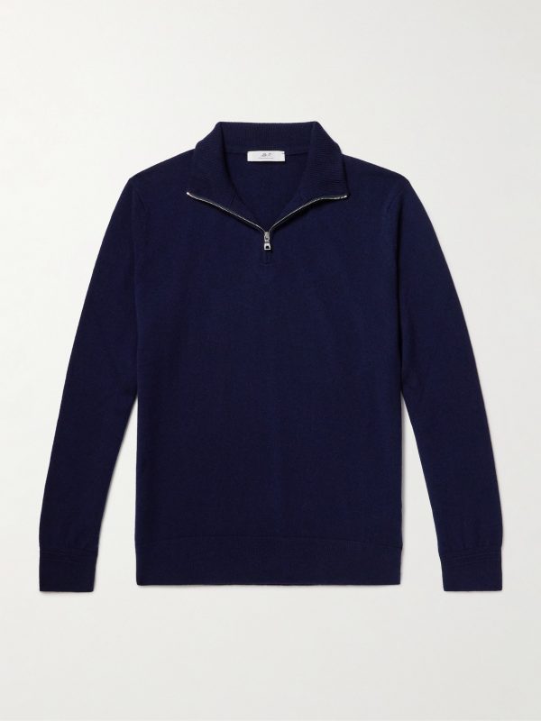 James Cashmere Half-Zip Sweater