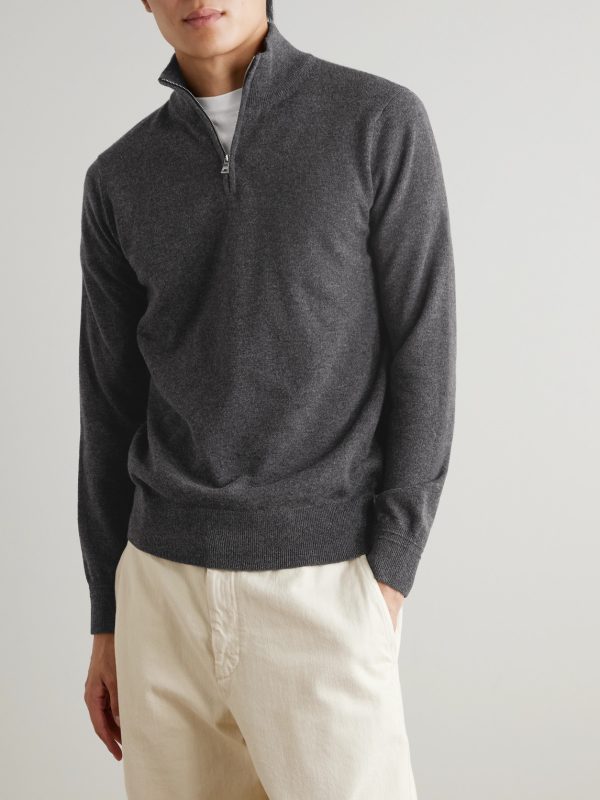 James Cashmere Half-Zip Sweater - FR