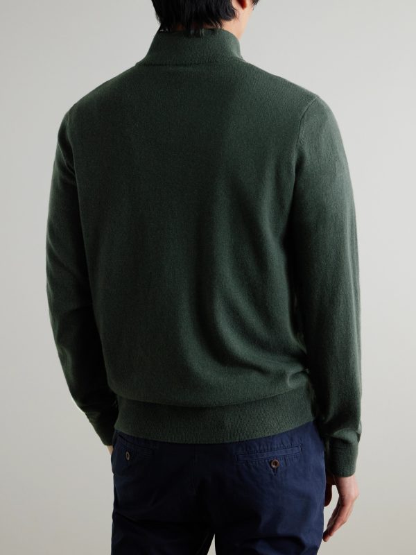 James Cashmere Half-Zip Sweater - BK