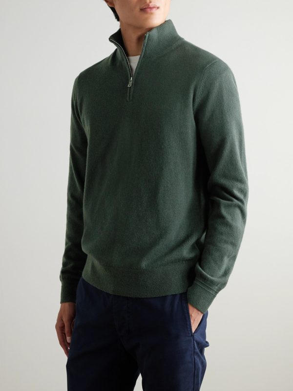 James Cashmere Half-Zip Sweater - FR