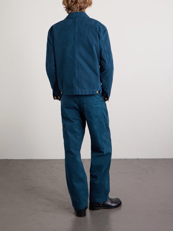 Embellished Cotton-Canvas Blouson Jacket - BK