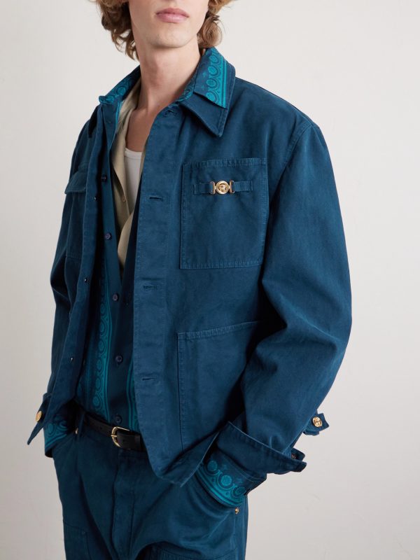 Embellished Cotton-Canvas Blouson Jacket - CU