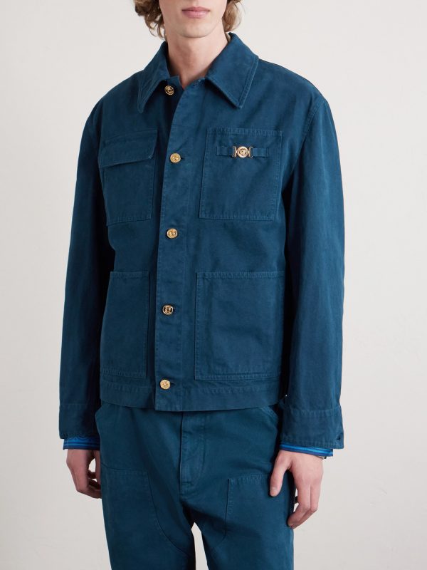 Embellished Cotton-Canvas Blouson Jacket - FR