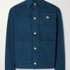 Embellished Cotton-Canvas Blouson Jacket