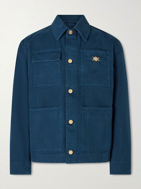 Embellished Cotton-Canvas Blouson Jacket