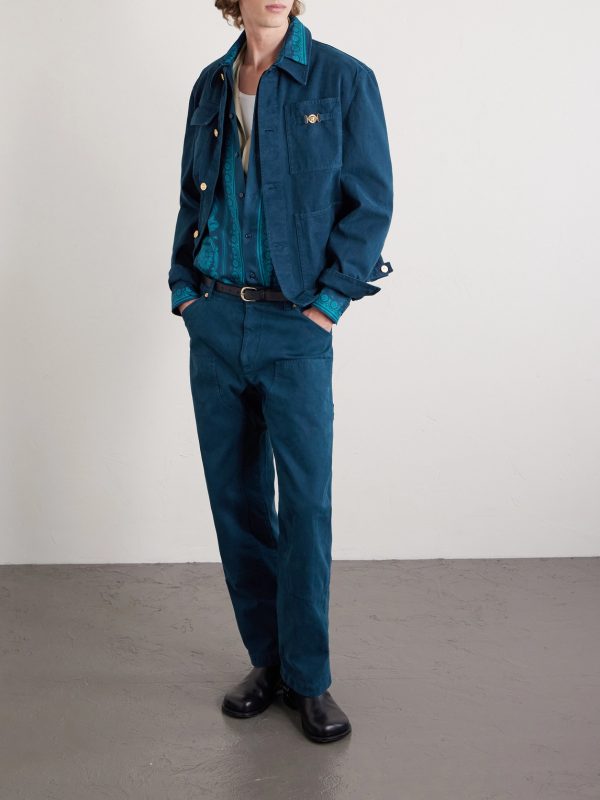 Embellished Cotton-Canvas Blouson Jacket - OU