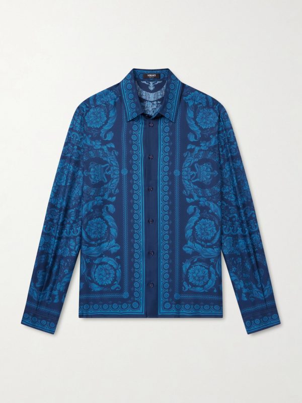 Printed Silk-Twill Shirt Printed Silk-Twill Shirt